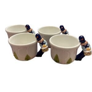 Department 56 Humpty Dumpty Storybook Village Mini Teacup Set of 4